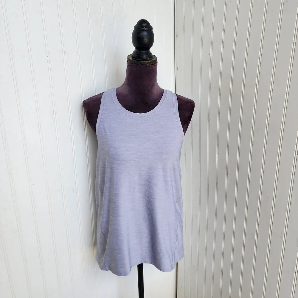 Athleta Tank Womens Tank Top Athletic Racerback Gym Stretch Gray Sz S - Picture 2 of 13